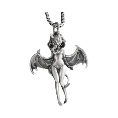 Imagem de Colar Com Pingente De Caveira De Touro Em Pedra Verde Gótica, Amuleto 