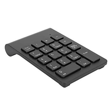 Imagem de Teclado Numérico, 22 Teclas 2.4G Teclado Sem Fio USB Ultrafino Leve Mini Teclado Numérico Ergonômico Baixo Atraso Teclado De Pé De Tesoura(Preto)