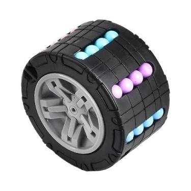 Imagem de Brinquedo Cubo Cilíndrico 3D, Quebra-Cabeça Mágico De Feijão, Deslizam