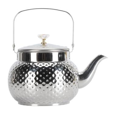 Imagem de HEEPDD Chaleira de chá Com Filtro Removível, Bule de Aço Inoxidável Premium de Alta Temperatura para Casa, Hotel, Restaurante, Casamento (Pontilhado 1L)