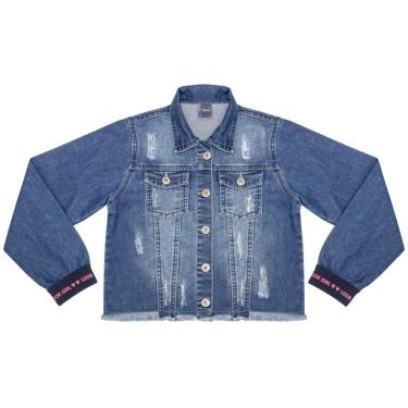 Imagem de Jaqueta Juvenil Look Jeans Cropped Jeans - UNICA - 4-Feminino