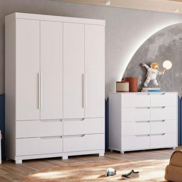 Imagem de Conjunto Infantil Guarda-roupa e Cômoda Circus - Albatroz Móveis