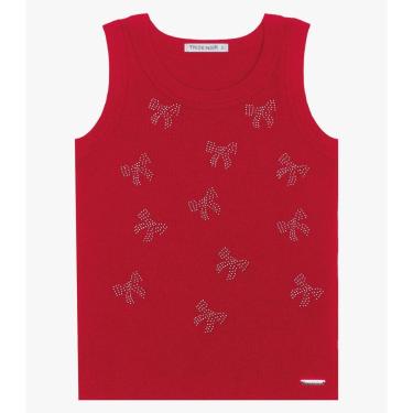 Imagem de Regata Básica Infantil Feminina Trick Nick Vermelho-Feminino