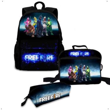 Imagem de Kit Mochila Bolsa Escolar Com Lancheira Térmica E Estojo Personalizado