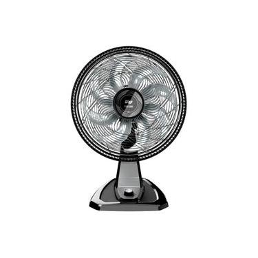 Imagem de Ventilador de Mesa/Parede Wap Flow Turbo com 8 pás e 3 velocidades 180W - Preto e Cinza