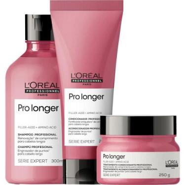 Imagem de Kit LOréal Pro Longer Shampoo 300ml+ Cond 200ml+ Máscara 250g - loreal