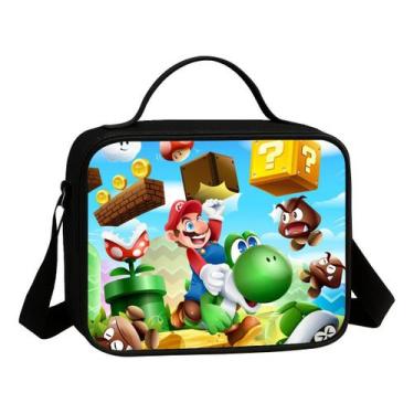 Imagem de Lancheira Termica Avulsa Escolar Infantil Estampa Super Brosss Game Jo