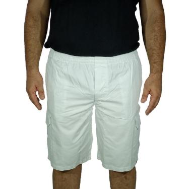 Imagem de Bermuda California Prime Elástico Cargo Branco-Masculino