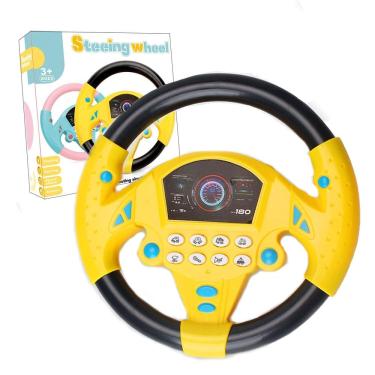 Imagem de Volante de brinquedo para crianças com música para cadeirinha de carro