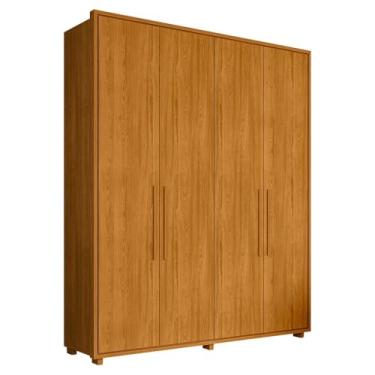 Imagem de Guarda Roupa Casal Greco 4 Portas Mdf 188 cm Cinamomo Madetec