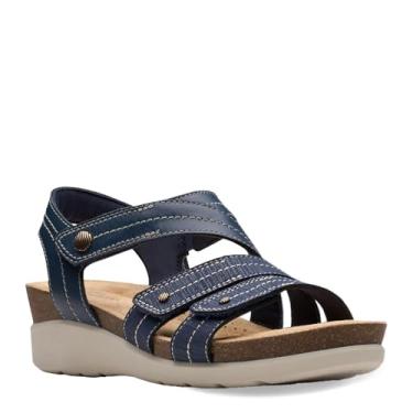 Imagem de Clarks Calenne Clara feminina, Combi azul-marinho, 36