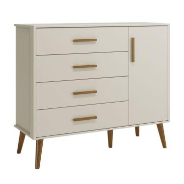 Imagem de Cômoda Sapateira Retrô Isis Areia Fosco - Moveisaqui