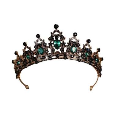 Imagem de Tiaras E Coroas De Cristal Barroco Para Mulheres, Acessórios De Cabelo