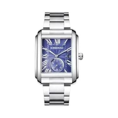 Imagem de Relógio De Quartzo Masculino Em Aço Inoxidável Prata CHENXI 8216, Reló