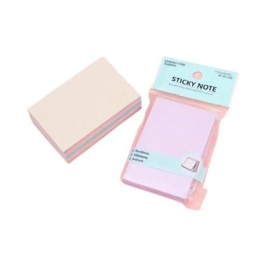 Imagem de Blocos De Notas Adesivas Cor Morandi 100 Folhas, Material Escolar E De