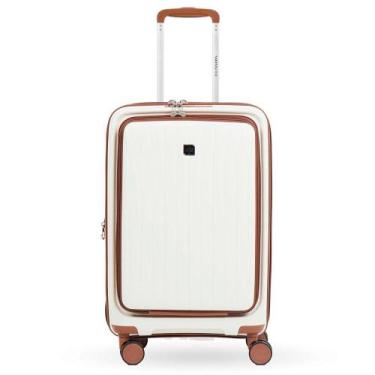 Imagem de Mala de Bordo 10 Kg Polipropileno 4 Rodas Swiss One Topázio, Off white