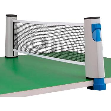 Imagem de Rede Ping Pong Ate 1,65M Retratil Tenis De Mesa Cor Branco E