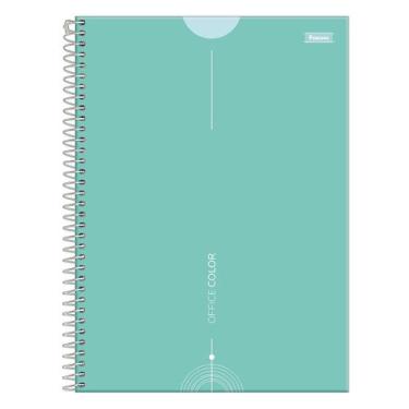 Imagem de Caderno Universitário FORONI 160fls 10 Matérias Office Color, Verde