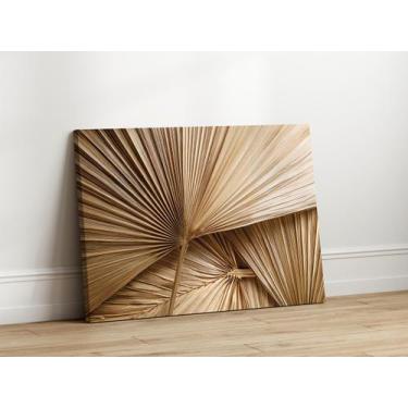 Imagem de Quadros Decorativos Sala Textura Bege 90x60 Linha Premium IMpresso nas