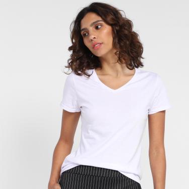 Imagem de Blusa Malwee Baby Look Gola V Feminina-Feminino