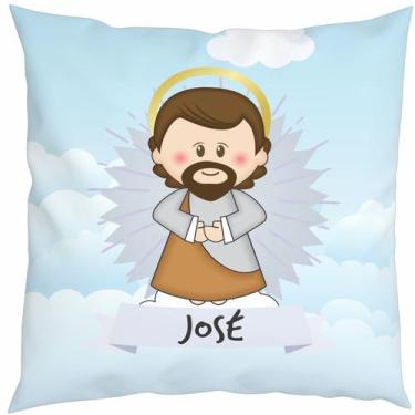 Imagem de Almofada Com Enchimento Oração Santinhos São José - Fabrika De Festa