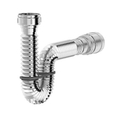 Imagem de Sifao Tubo Extensivo Cromado - 74cm Com Suporte - Censi - CENSI INDUST