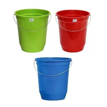 Imagem de 1 Balde De Plástico 18 Litros Grande Redondo Jaguar  1Und 