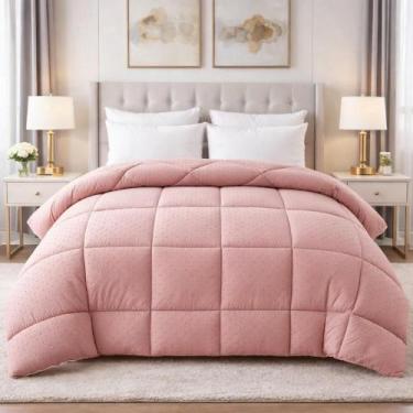 Imagem de Edredom Dupla Face Queen 2,40m x 2,60m Poá Cama Cobertor Bolinha - Bes