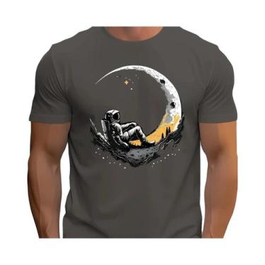 Imagem de Camiseta Masculina plus Size De Verão Em Algodão Casual Com Gola Redon