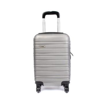 Imagem de Mala Viagem Yins Pequena ABS 4 Rodas Cadeado Prata, Único, Prata