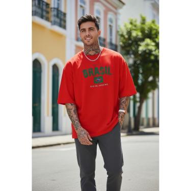 Imagem de Camiseta Masculina Brasil Rio de Janeiro Copa 2026 Malha Algodão Básica Estilosa do P ao G1-Masculino