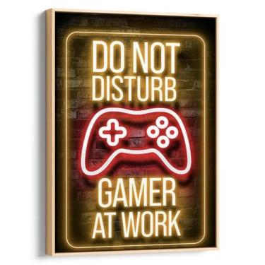 Imagem de Quadro Gamer - Aviso de Não Perturbe - Mioquadros, 180x120 cm, Natural