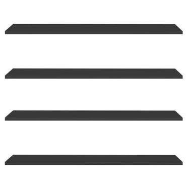 Imagem de Prateleira Flutuante para Banheiro Kit 4 com Suporte Invisível 68cm Ya