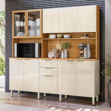 Imagem de Cozinha Compacta 10 Portas 2 Gavetas Amora Demobile