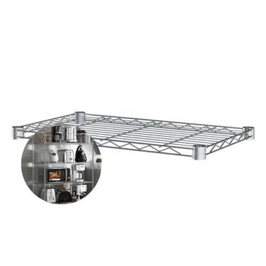 Imagem de Kit Prateleira Avulsa Aço Aramado 100x45 Estante Uteall