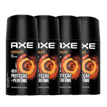 Imagem de Kit Desodorante Antitranspirante Aerosol Axe Dark Temptation 90g - 4 U