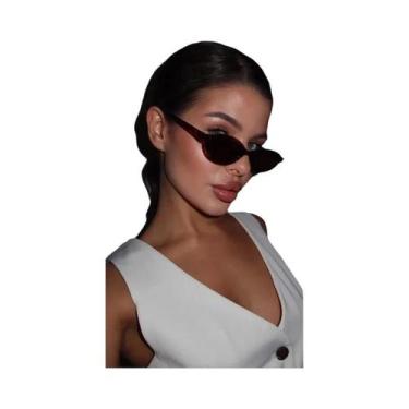 Imagem de Óculos De Sol Elípticos Pequenos Multicoloridos UV400 Para Mulheres De