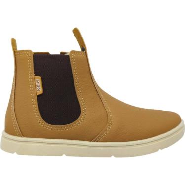 Imagem de Botina Infantil Menino Casual Dia a Dia Passeio Escola Sítio Fazenda Com Elástico e Zíper Conforto Klin 469.247