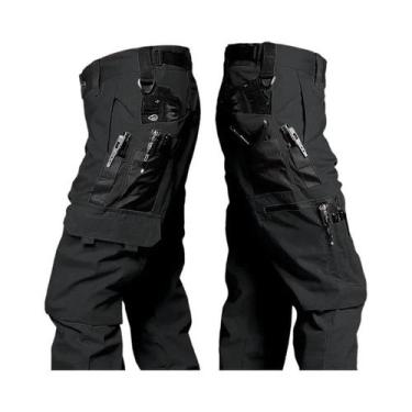 Imagem de Calças Táticas Resistentes Para Homens Com Múltiplos Bolsos, Calças De