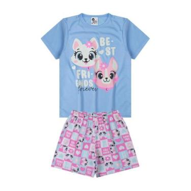 Imagem de Pijama Infantil Menina Azul -Alemara, 10