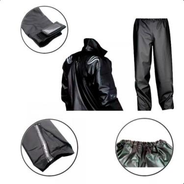 Imagem de Capa de Chuva Motoqueiro Alba Europa Masculino TAM EG Preto