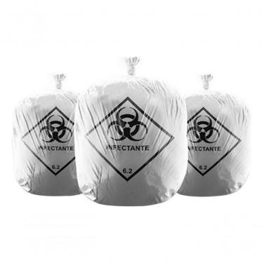 Imagem de Saco para Lixo Infectante 100 Litros Branco 100 Unid Talge Capacidade 100L Pacote 100 U...