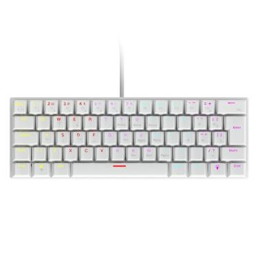 Imagem de Teclado Mecânico 60% Vinik Anihiwhrd com Switches Red Lineares Silenciosos, LED Rainbow...