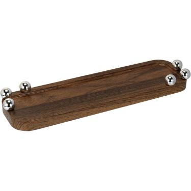 Imagem de BANDEJA RETANGULAR HOME&CO DETALHE MDF 2x10x35cm NATURAL