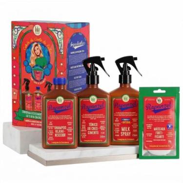 Imagem de Kit Lola Rapunzel Linha Crescimento Capilar - Shampoo + Tônico + Milk 