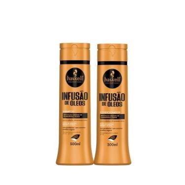 Imagem de Kit Haskell Infusão de Óleos Shampoo 300ml + Condicionador 300ml  Nutr