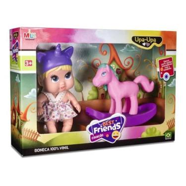 Imagem de Boneca Best Friends Plástica com Upa-Upa Cavalinho - MILK BRINQUEDOS