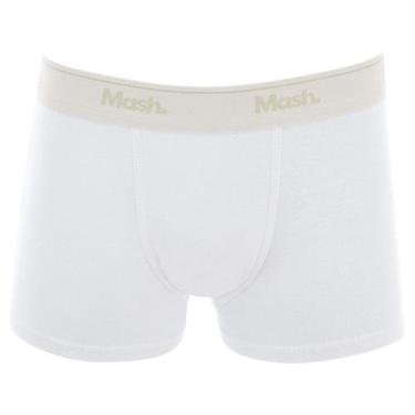 Imagem de Cueca Mash Boxer Algodão Infantil - 190.03, Branco, M