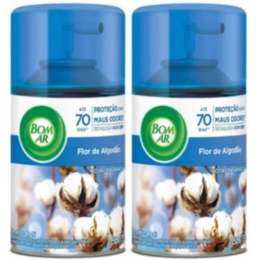 Imagem de Aromatizador de Ambiente Bom Ar Automático Aerossol Freshmatic Refil na 2ª Unidade Flor de Algodão