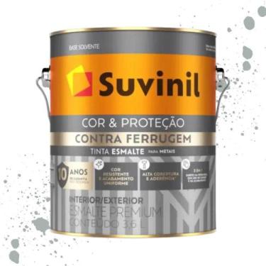 Imagem de Esmalte Cor E Proteção Contra Ferrugem Brilhante Cinza Médio Suvinil 3